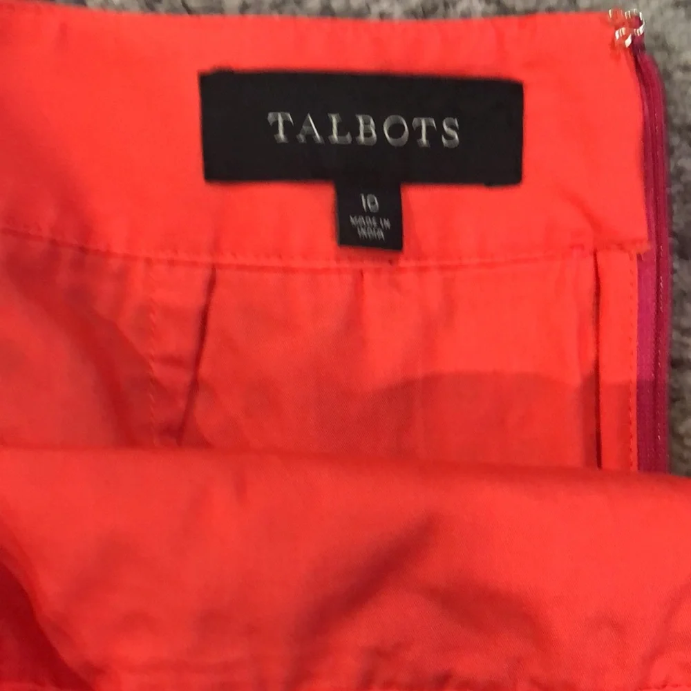 Y2K retro style open mesh neon pink and orange pencil skirt - Picture 5 of 8